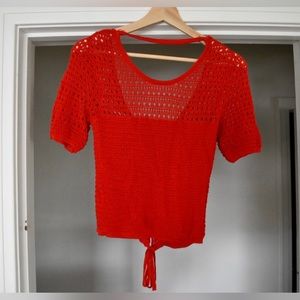 Tie in Back Knitted Top